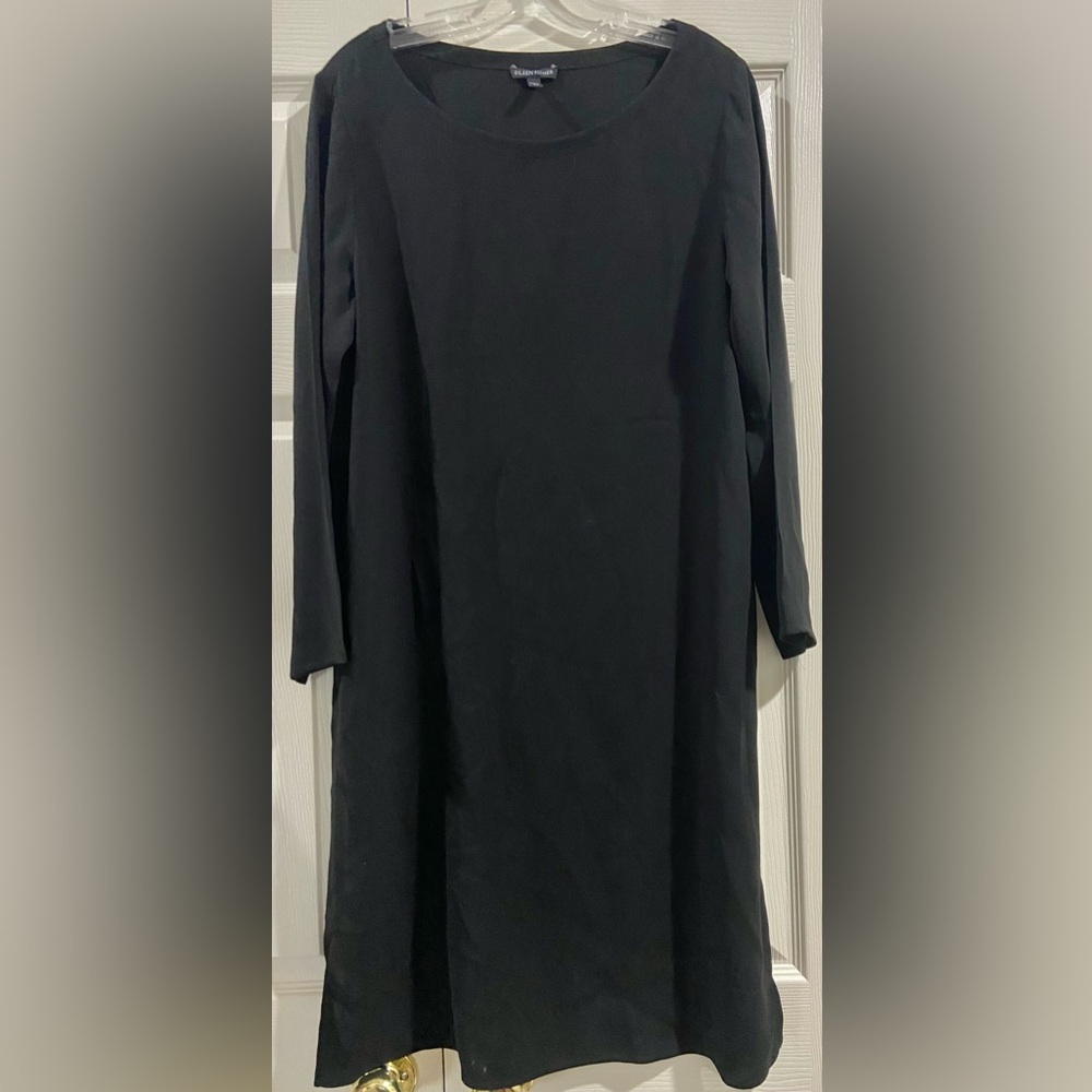 Eileen Fisher Women’s Black Spilt Side Tunic, Sz S/P